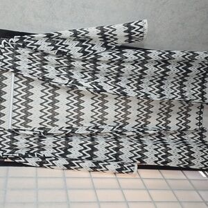 Black and White Zigzag Cardigan